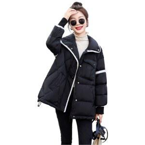 년 신상 패딩 여중기장 화이트 오리털 패션 시크 키 작은 겨울 코트