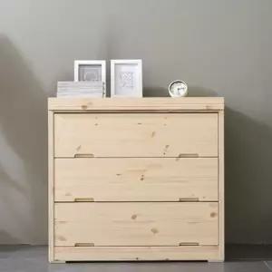 드레스룸화장대서랍장 광폭서랍장 원목 3단 80