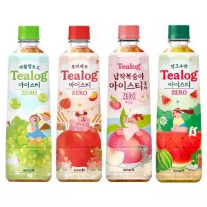 티로그 아이스티500ml 제로칼로리) 망고수박6+납작복숭아6+애플청포도6+루비자두6