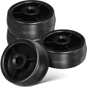 피트니스 장비를 위한 DECHOUS 헤비 듀티 플라스틱 롤러 휠 교체 트레드밀 운동 자전거 홈 짐을 부드러운