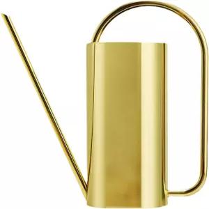 실내 식물을 위한 케미 워터링 캔 50온스/1.5리터 스테인리스 스틸 냄비 가정 편안한 손잡이가 있는 정원