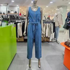 베네통/애플아울렛/벨티드 데님 점프 슈트 BADP06511