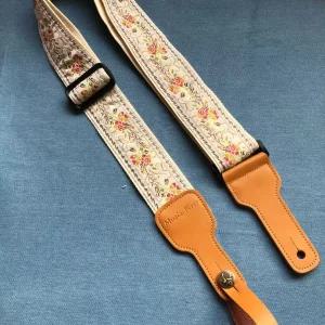 보헤미안 베이스 통기타 자수 숄더