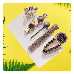 집게삔 여성용 반머리 머리 헤어 헤어핀 머리핀 5종