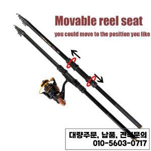 탄소 바위 낚싯대 하드 텔레스코픽 블랙 폴 민물 강력한 낚시 도구 아빠와 친구를 선물 2.7-6.3m