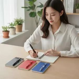스프링 미니 수첩 소형 포켓 노트 휴대용 핸디 메모장 업무용