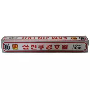 삼진 쿠킹호일 330x30 1개 알루미늄 업소용 가정 주방 음식 포장 배달