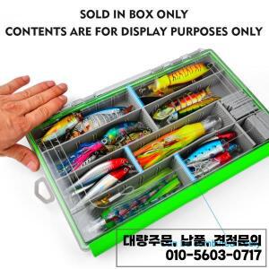 PRO 27-35CM 대형 DIY 단면 루어 박스 탈착식 낚시 도구 PP 플라스틱 미노우 펜슬 보관함