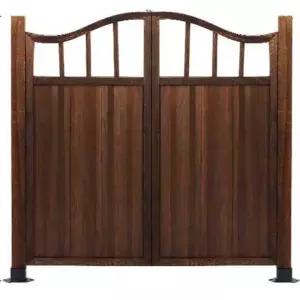 펜션 접이식 야외 입구문 전원주택 울타리 철제목재 게이트