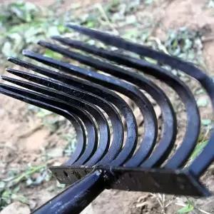 텃밭 망간강 농업용 농사 곡괭이 갈퀴 잡초제거 다목적