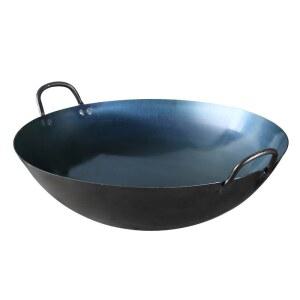 상업용 구식 두껍고 코팅되지 않은 이중 귀숙철 가마솥 가정용 논스틱 냄비 장작 버너 가스레인지 전용