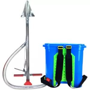 텃밭 고랑 수동 농기구 농약 비료 투입 파종기 주입기 퇴비살포기