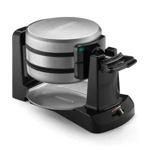 가정용 와플 더블 벨기에 와플팬 조리기구 와플기계 플립형 간식 전기와플