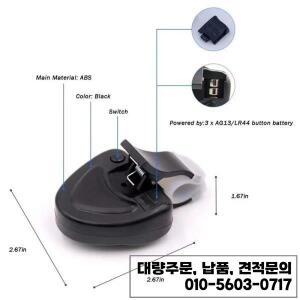 LED 라이트 낚시 알람 휴대용 잉어 물린 라인 경고 표시기 버퍼 낚싯대 시끄러운 강 바다