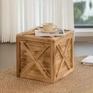 다용도 사각나무상자 원목수납함 목재 주점 정리함 나무상자 보관함