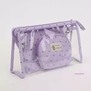 여행용 가 파우치 작은 투명 비닐 화장품 소품 3P세트 소품가opq919