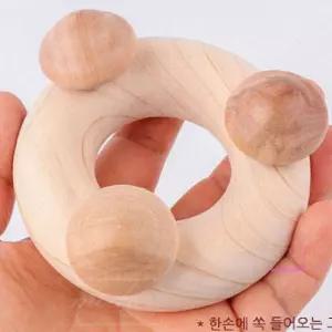 헬스장지압기 도넛 지압봉겸용 편백나무 안마기abc149