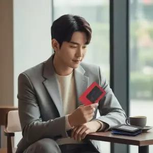 남자 슬림 카드지갑 명함케이스 미니지갑 남자친구 생일 기념일