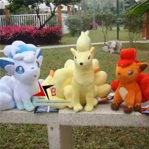 포켓몬 고 장난감 아이스 선문 제품 봉제인형 육미구미호 파이어 알로라