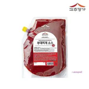 고추명가 찌개양념장 부대찌개소스 2kg 식당업소 양념장식pqr833