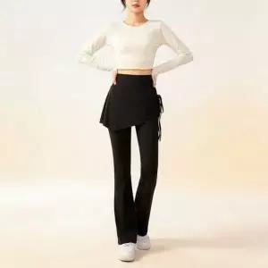 여성 하이웨스트 조거 팬츠 슬림핏 트레이닝 레깅스 바지