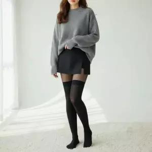 하이웨스트 기모 레깅스 겨울 보온 타이츠 여성 속바지 내의 융털