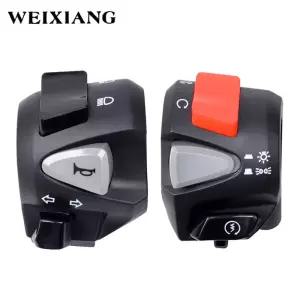 혼다 PCX용 범용 오토바이 핸들 바 제어 스위치 오버테이킹 라이트 경적 스타터 방향 지시등 안개등 7/8