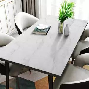 실리콘 대리석 유리대용 투명 화이트 무늬 대형