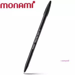블랙 모나미 12자루 1다스 3000 플러스펜mno637