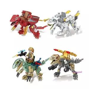 공룡 블록 4종 조립장난감 로보트 중형 만들기 피규어yza577