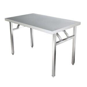 스텐 사각테이블 접이식 사각 야외테이블 불판 사발 150x50x73 스틸 4인 사각지지대