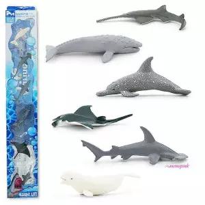 모펀 바다 6종 해양동물 벨루가와 친구들 피규어 미니klm202