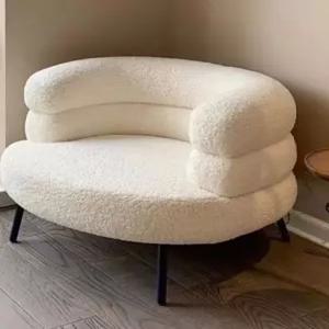 1인용 벨벳 의자 소파 스툴 침실 등받이 화장대 패브릭