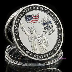 기념코인 미국 사일런트 워리어스 CIA 국방 실버 도금jkl736