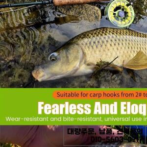 롤링 스위블이 포함된 100% 플루오로카본 잉어 낚싯줄 3개 - 콤비 리그 및 메소드 피더 태클