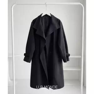 여성 오버핏 봄 가을 롱 코트 트렌치코트 더블 자켓 1171839