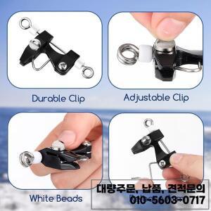 2팩 ABS 낚시줄 릴리스 클립 트롤링 및 해양 액세서리용 스플리터