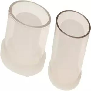 DIY 애호가를 위한 루정양 2pcs 중공 실린더 향 양초 만들기 기둥 및 차 대형 실리콘 세트 비누 용품 포함