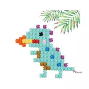 유니 공룡x3개 디폼 미니 9mm 블럭 놀이 블록 완구efg055