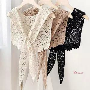 여성 펀칭니트 케이프 패션아이템 어부바 숄 어깨 어깨숄ijk786