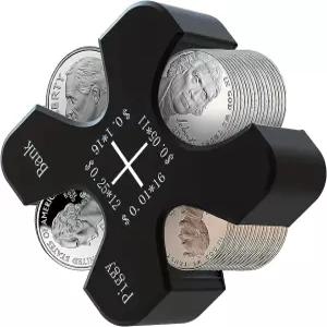 자동차용 우야오야오 코인 홀더 실리콘 잔돈 케이스 휴대용 정리함 55 지갑용 범용 보관 디스펜서