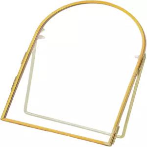 테이블탑 사진 그림 공예 장식 및 위한 Mjaie 3 아티스틱 프레스 플라워 유리 프레임 양면 플로팅