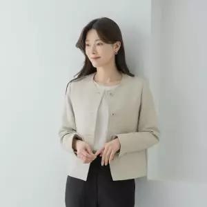 엄마옷 마담4060 [클래씨마담]파일노카라 중년여성 데일리 자켓 -RJK2603039-