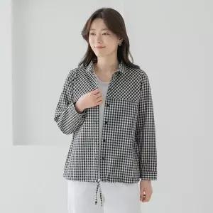 엄마옷 마담4060 체크오픈 중년여성 데일리 셔츠 -RBL2603048-