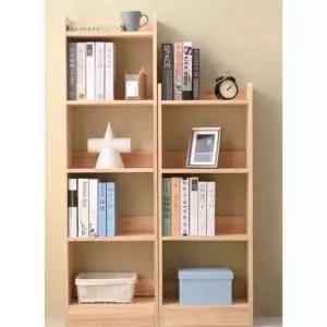 모던 원목 책장 거실 감성 조립식 수납함 공간분리 선반 스타일 B 60cm 깊이 24cm