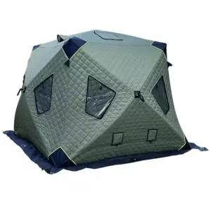 프리미엄 원터치 큐브 텐트 겨울 방한 낚시 빙어 돔 그린 1.8 x 1.65m