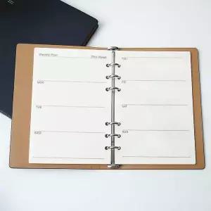 [셀러에이드]6공 주간 다이어리 속지 필기 용품 채움 A5 사이즈 리필 용지