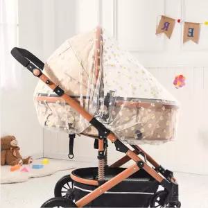 유모차 방충망 모기장 덮개 레이스 국화무늬 개모차 해충차단 1개