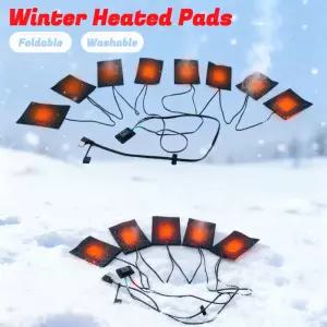 DIY 가열 의류 패드 세탁 가능 전기 옷 히터 겨울용 따뜻한 조끼 열 캠핑 하이킹 스키 용품