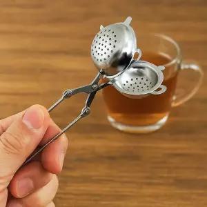 차거름망 집게 세트 티 인퓨저 스텐레스 거름망 주방용품